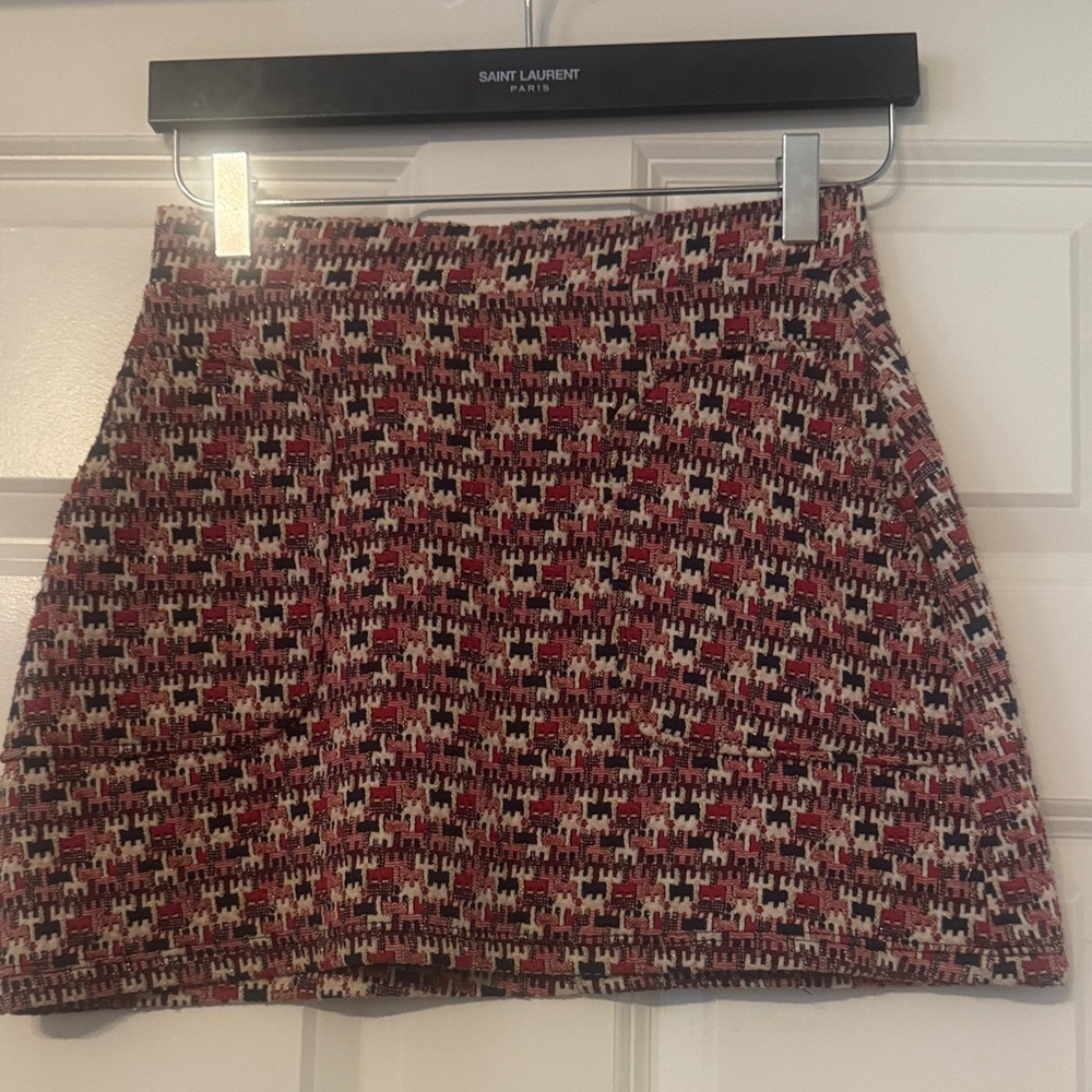 Zara Multicolor Tweed Mini Skirt